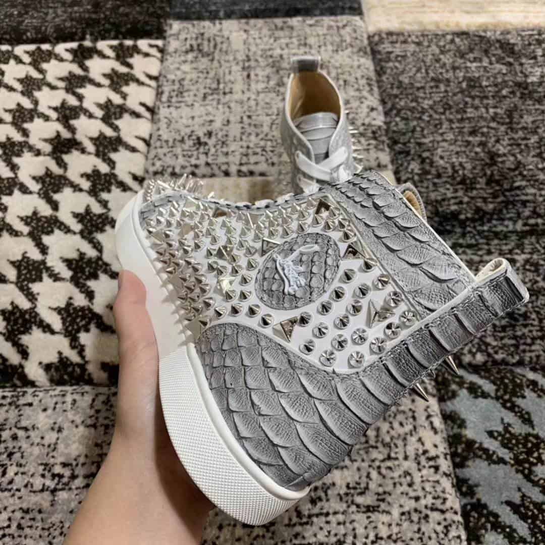 Ch**an louboutin high top sneaker - cl21