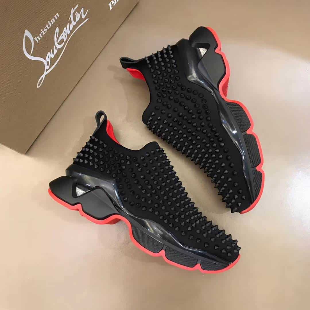 Ch**an louboutin spike sock sneaker - cl52