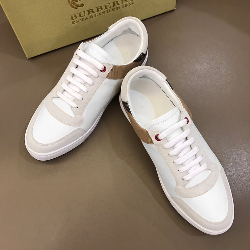 B**rry leather and house check sneakers - bbr27