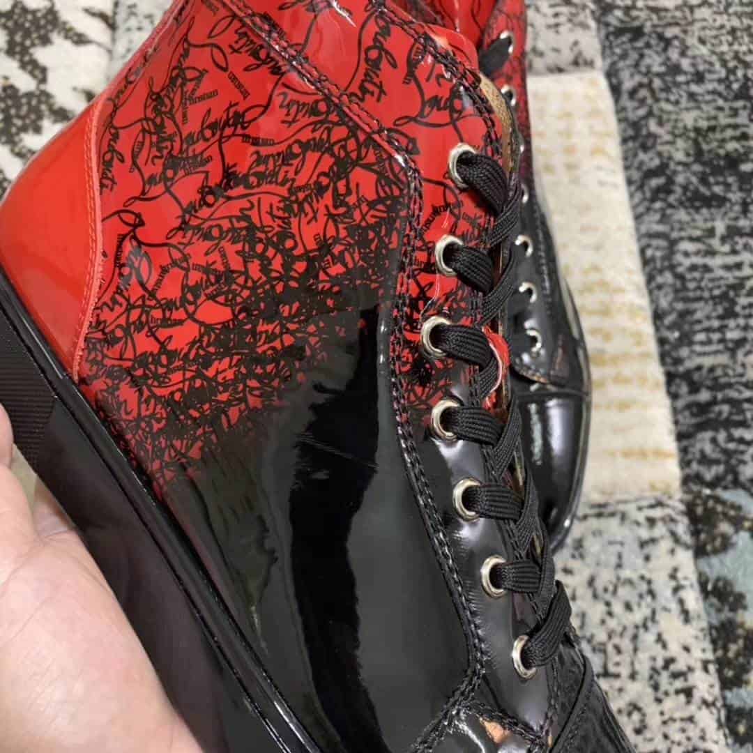 Ch**an louboutin high top sneaker - cl15