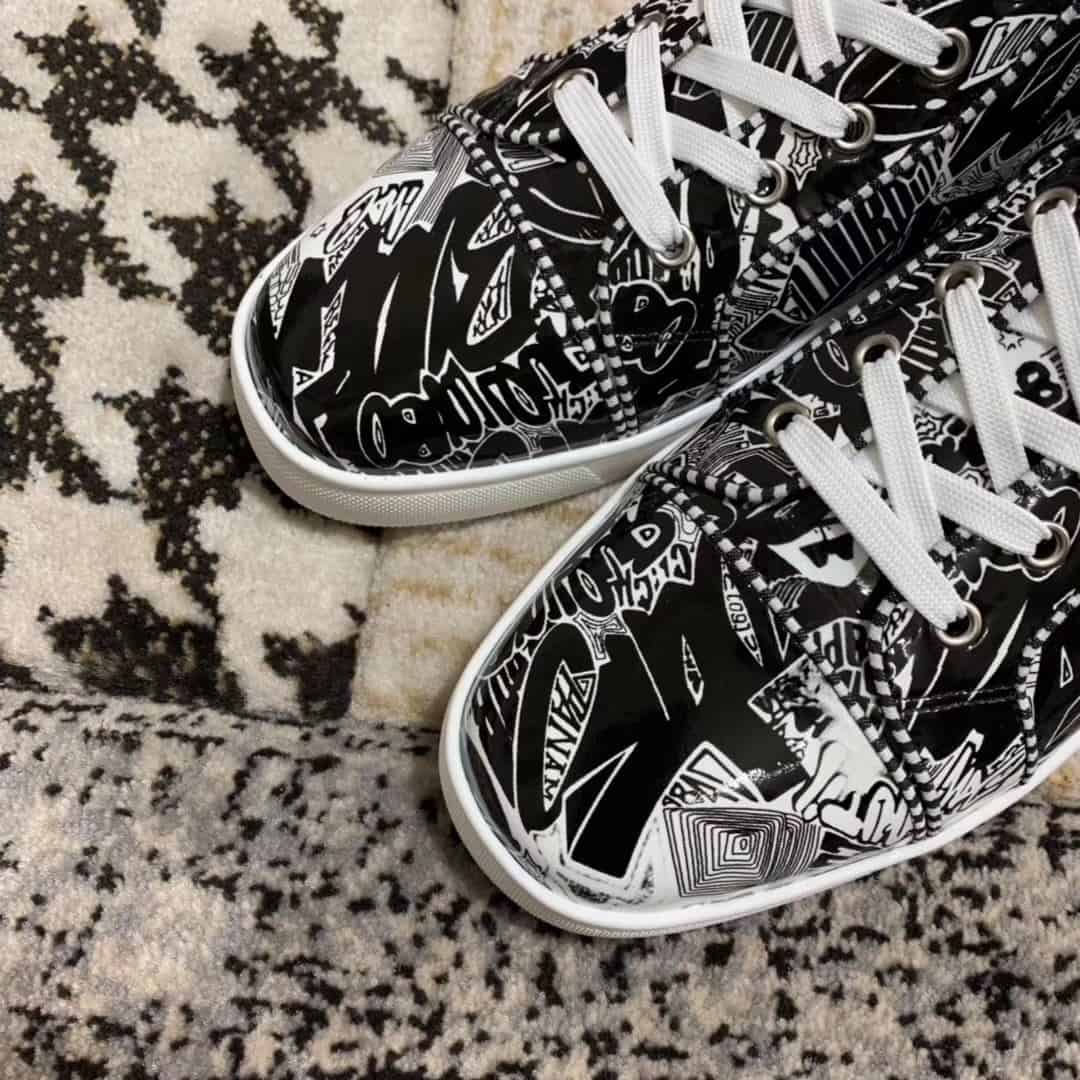 Ch**an louboutin high top sneaker
