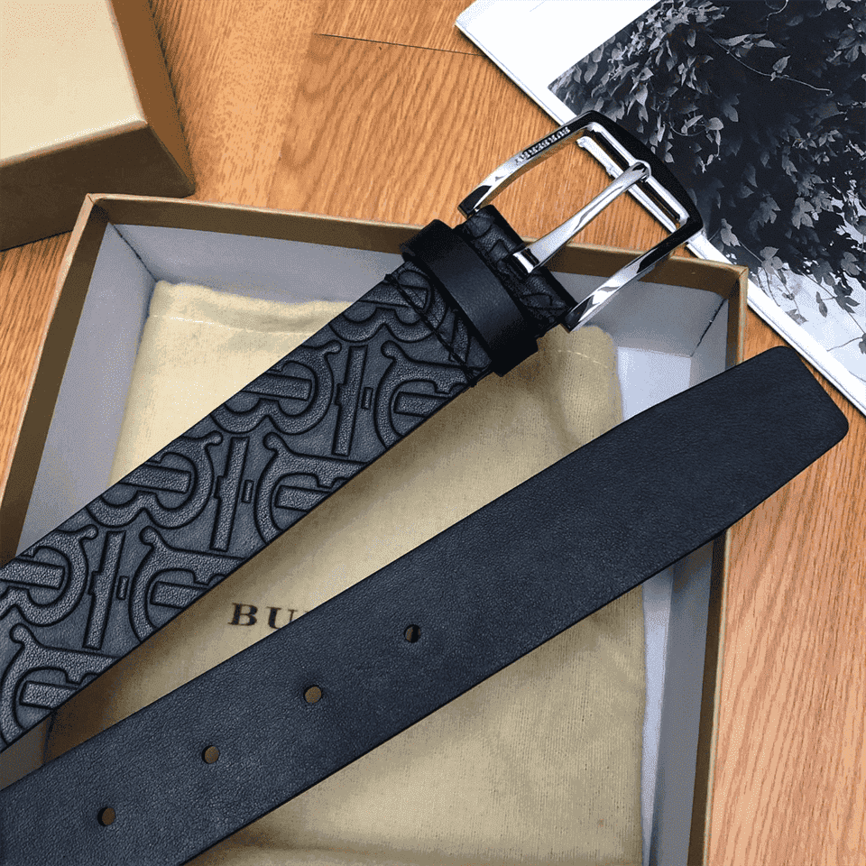B**rry monogram leather belt - b22