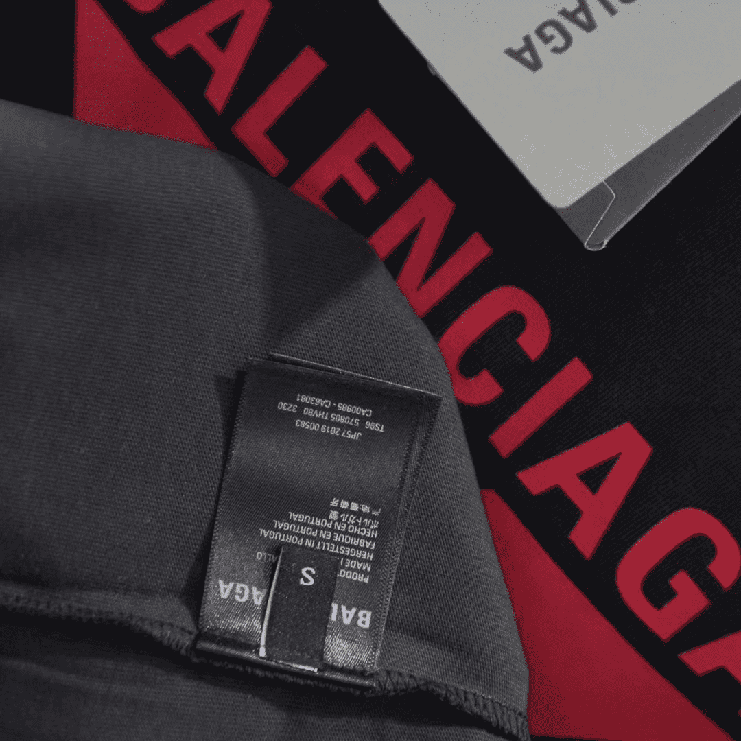 Ba*len*cia*ga x-rated black cotton-jersey t-shirt - bb39