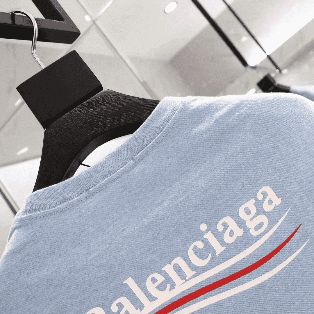 Ba*len*cia*ga oversized logo-print slub cotton-jersey t-shirt - bb36