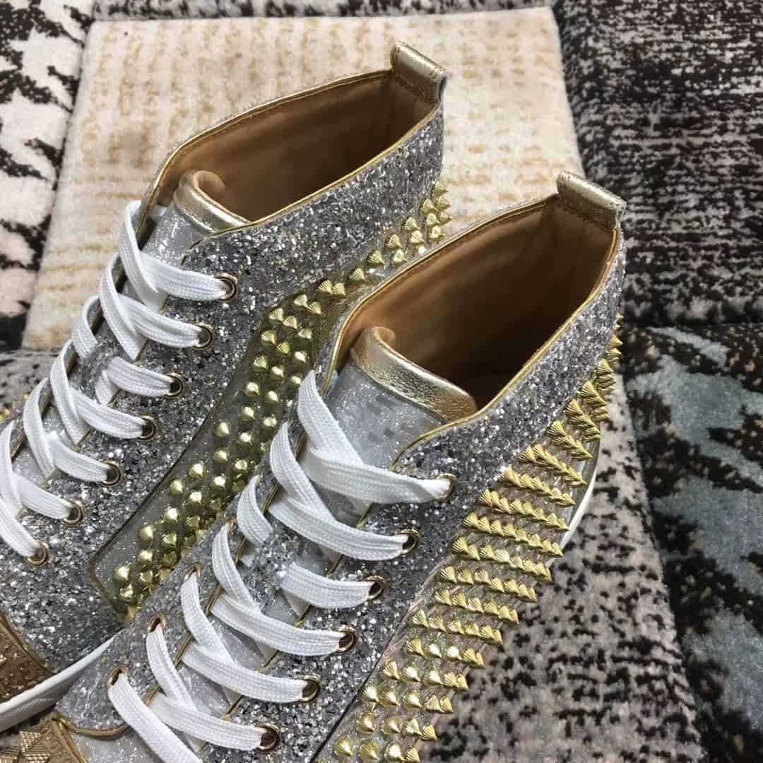 Ch**an louboutin high top sneaker