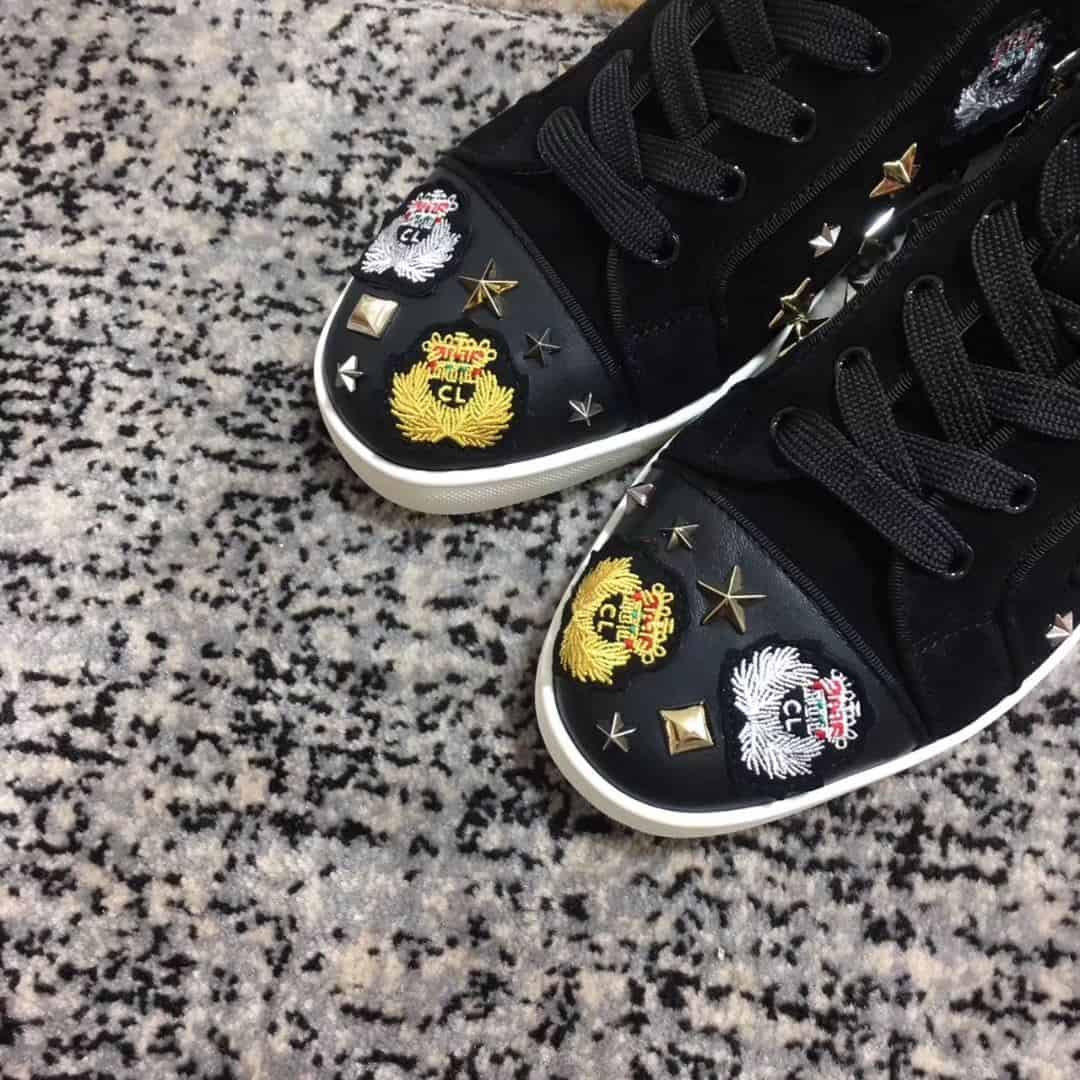 Ch**an louboutin high top sneaker - cl49