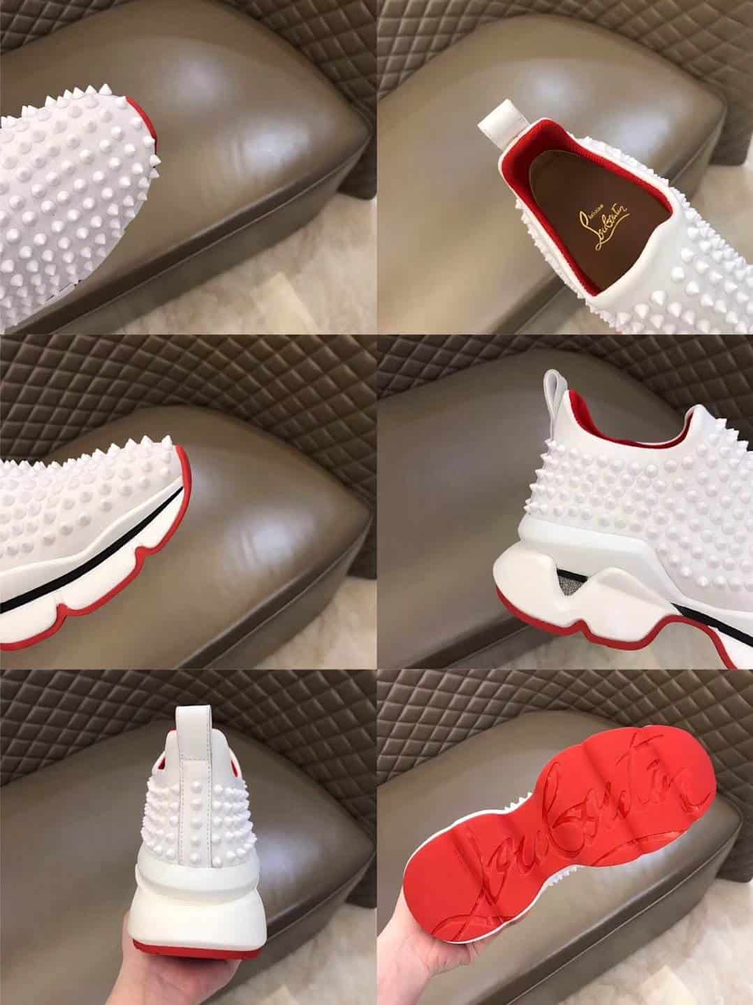 Ch**an louboutin spike sock sneaker - cl51