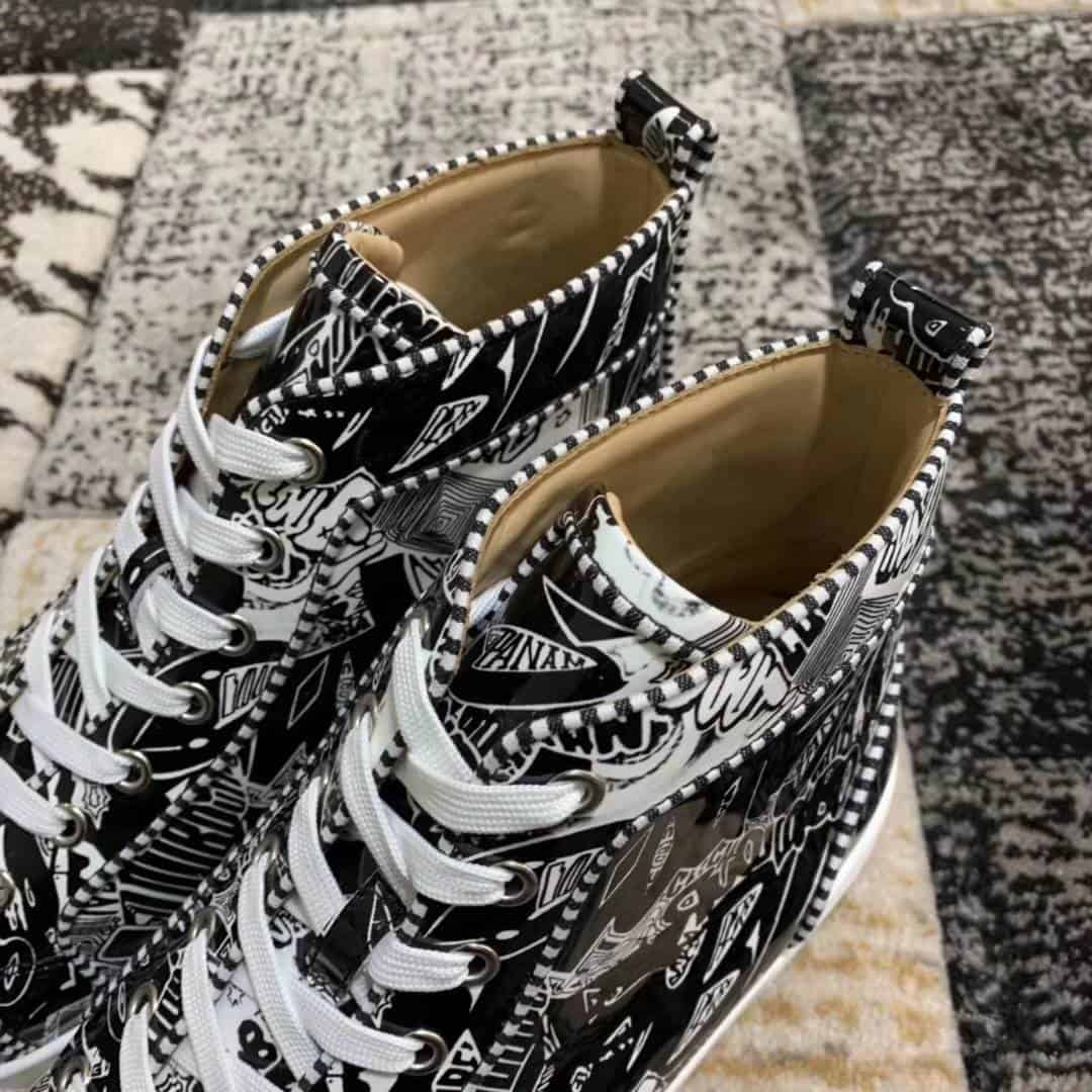 Ch**an louboutin high top sneaker