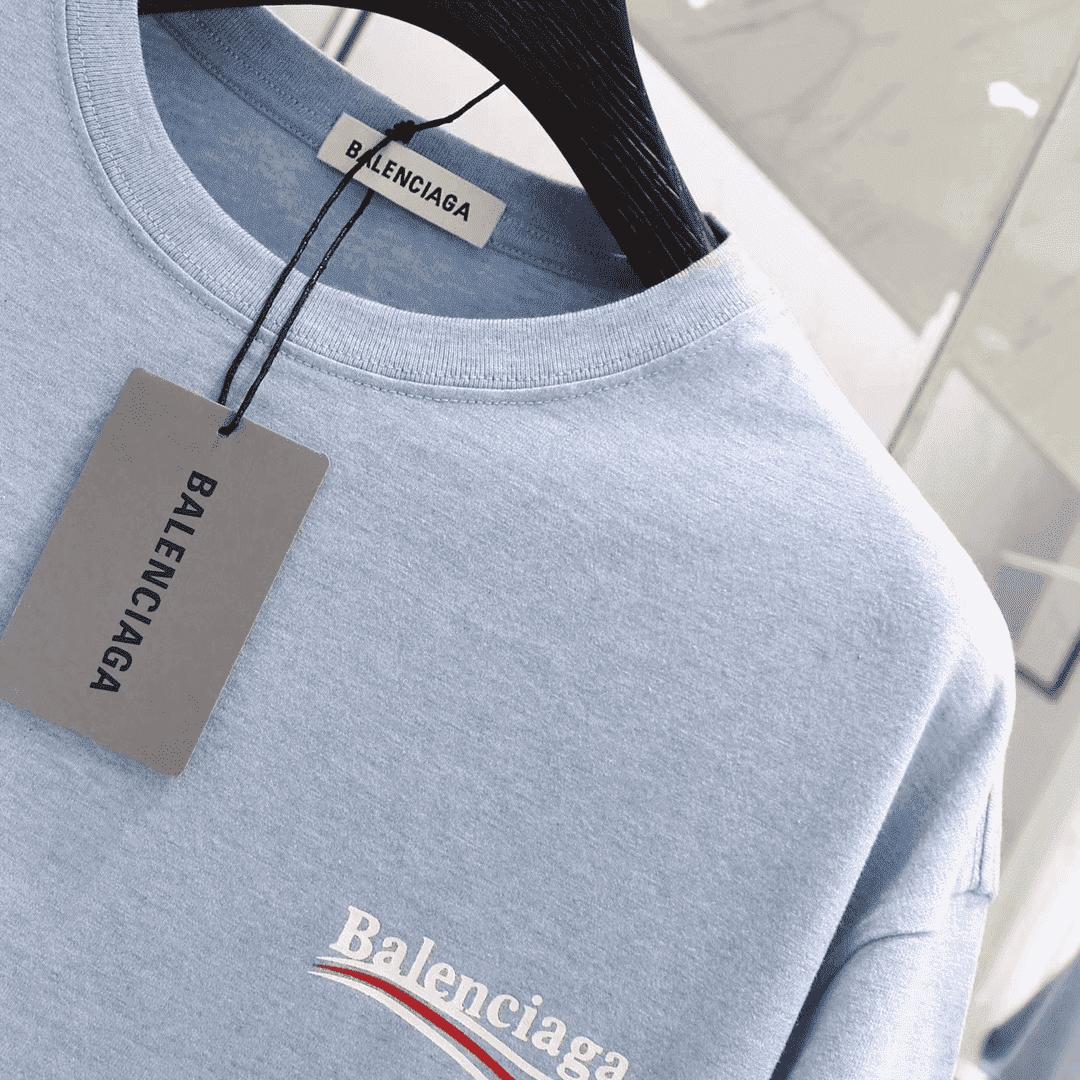 Ba*len*cia*ga oversized logo-print slub cotton-jersey t-shirt - bb36