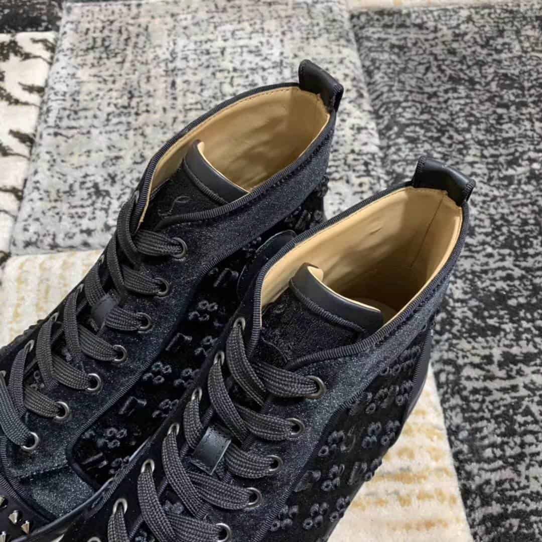 Ch**an louboutin high top sneaker - cl23