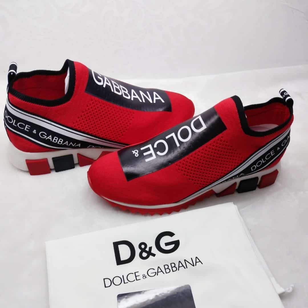 DOLCE & GABBANA STRETCH MESH SORRENTO SNEAKERS WITH LOGO
