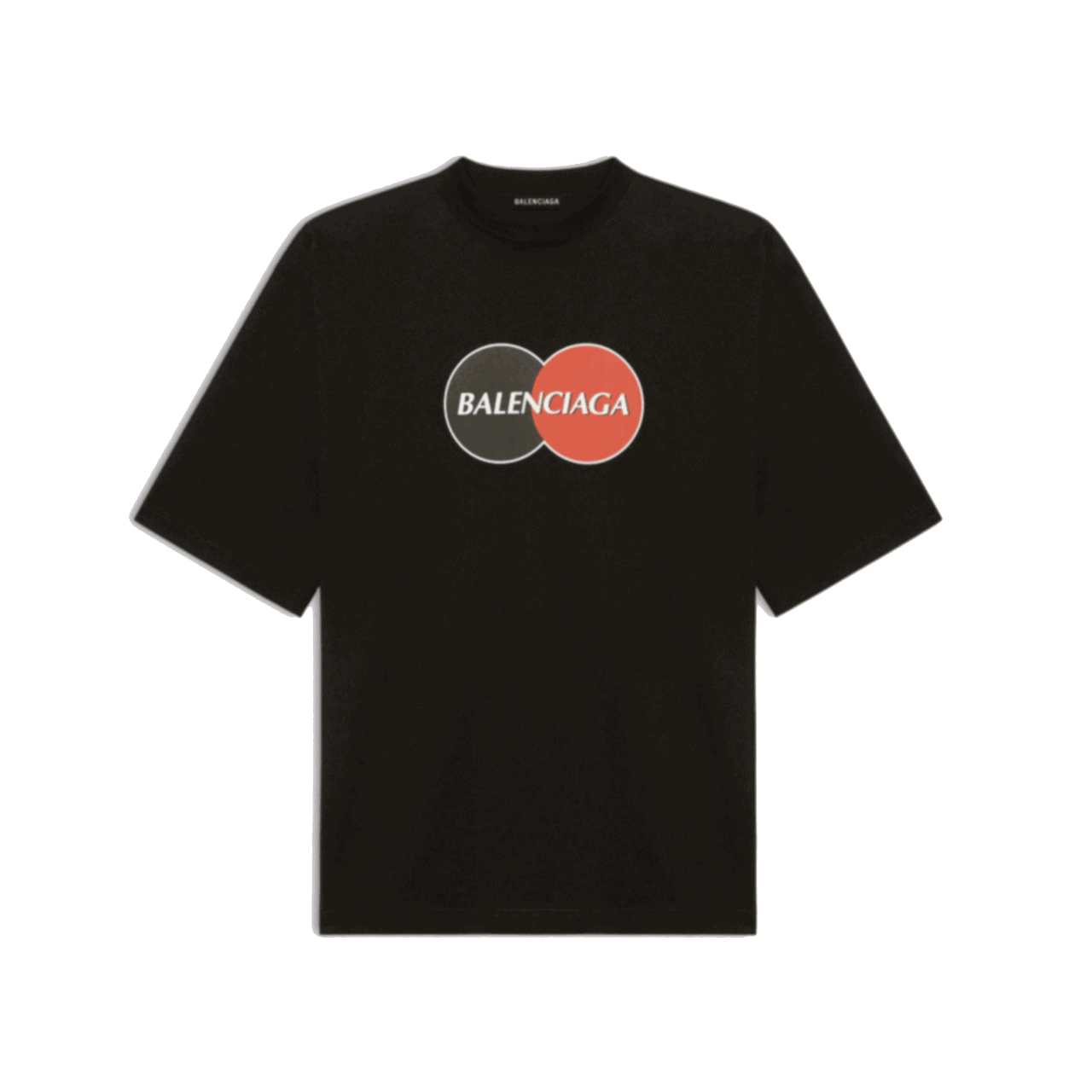 Ba*len*cia*ga uniform large fit t-shirt in black vintage jersey - bb40