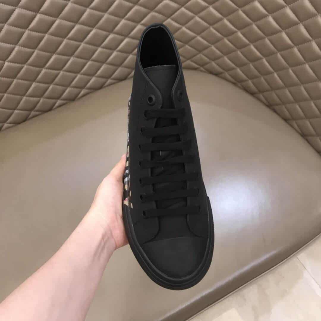 B**rry logo print gabardine high-top sneakers – bbr82