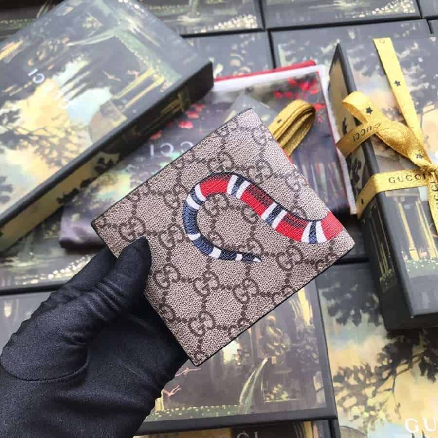 g*u*i kingsnake print gg S*p*e wallet