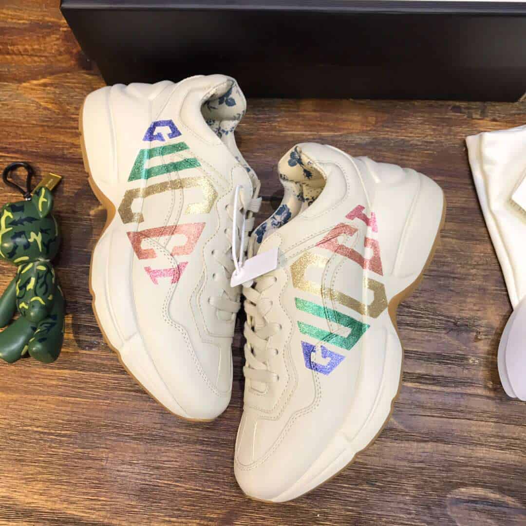 G*u*i rhyton glitter sneaker