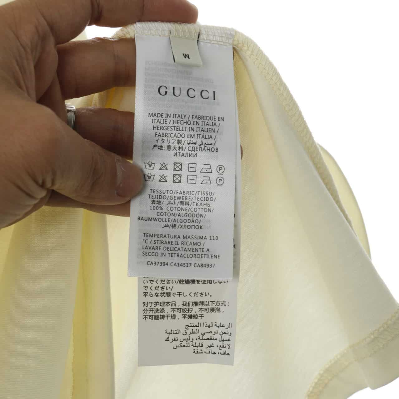 G*u*i 20ss five star square logo short sleeve t shirt