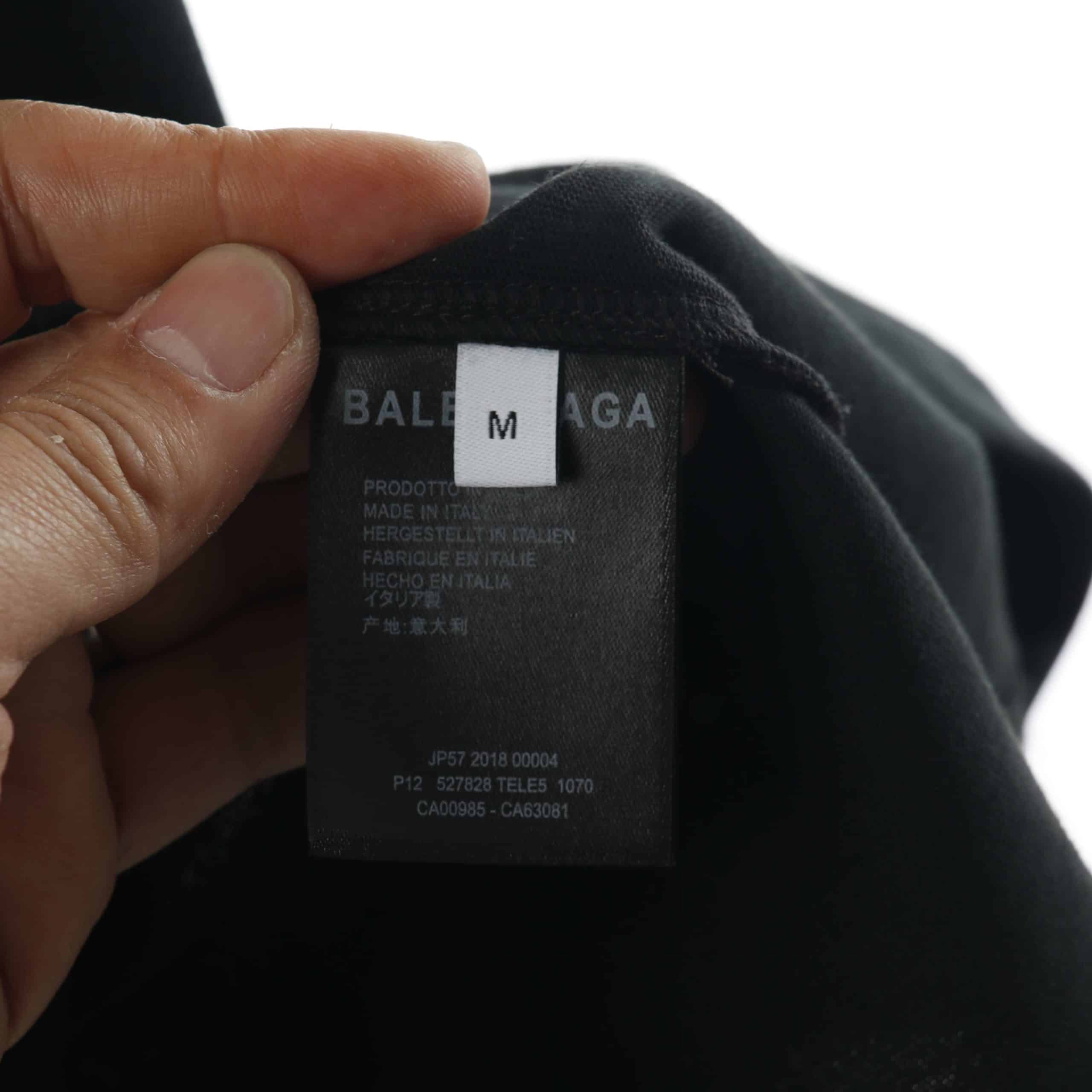 Ba*len*cia*ga chest red x printeed t shirt