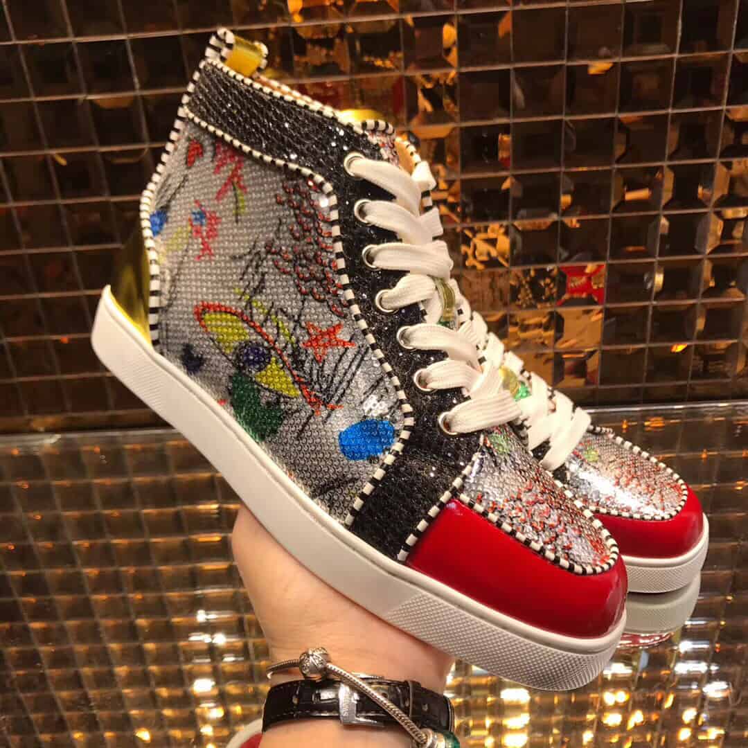 Ch**an louboutin high top sneaker - cl68