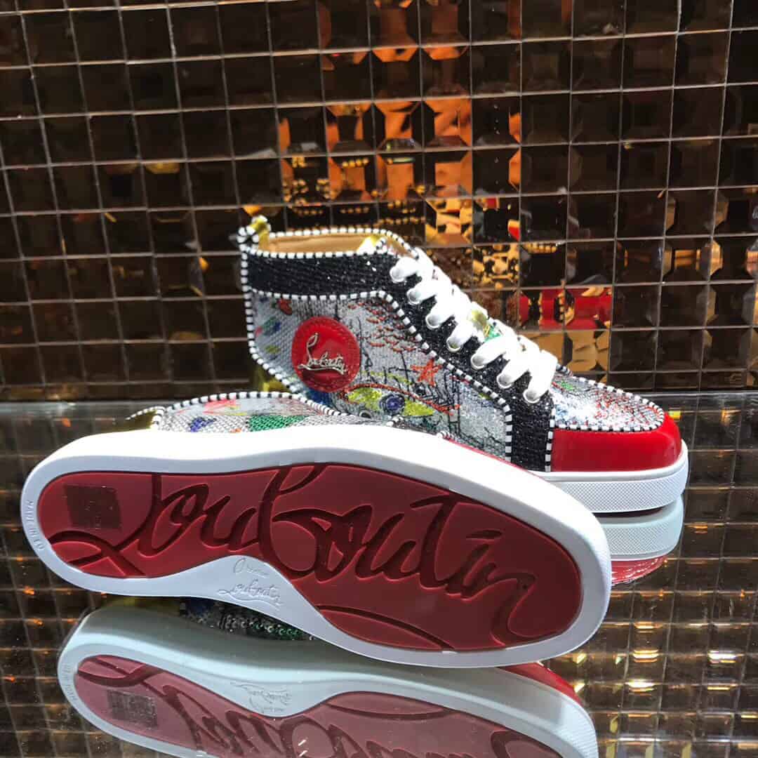 Ch**an louboutin high top sneaker - cl68