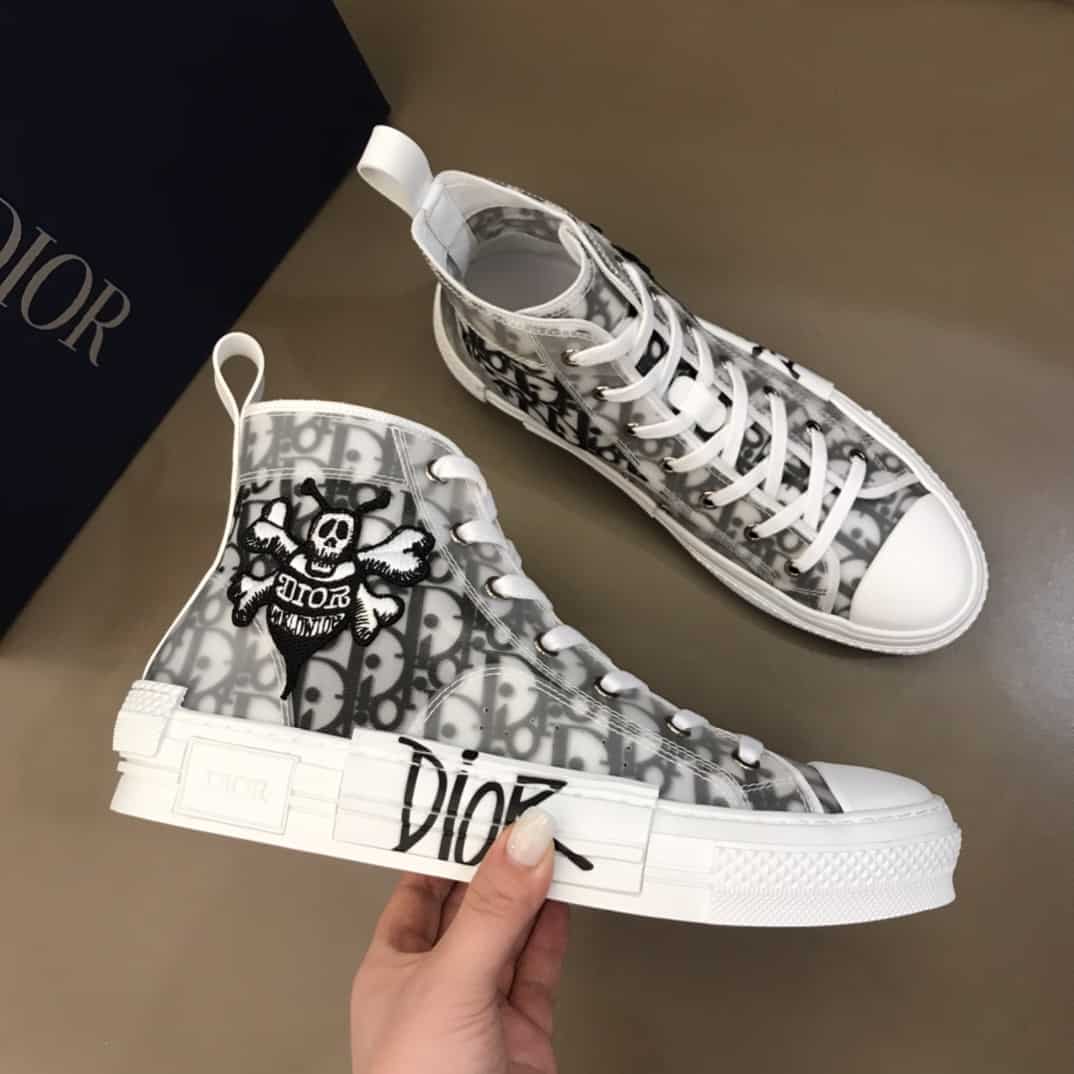 b23 high-top sneaker with D*or and shawn bee embroidery patch