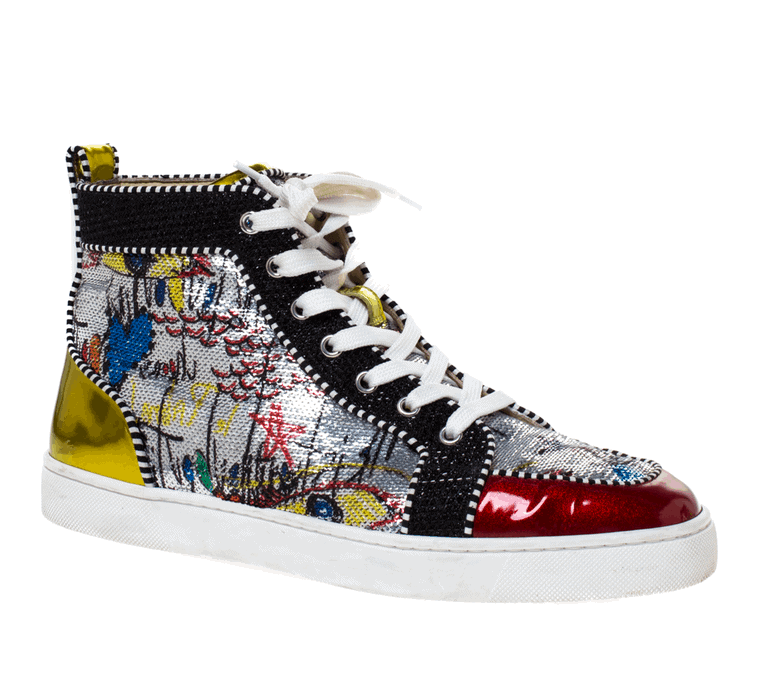 Ch**an louboutin high top sneaker - cl68