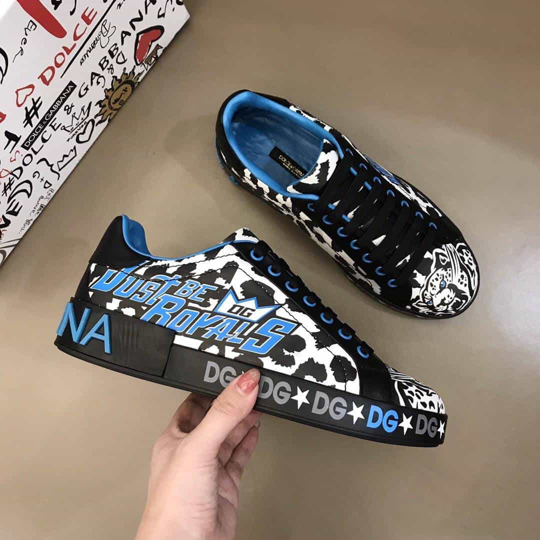 DOLCE & GABBANA PORTOFINO JUNGLE SPORT SNEAKERS - DG90