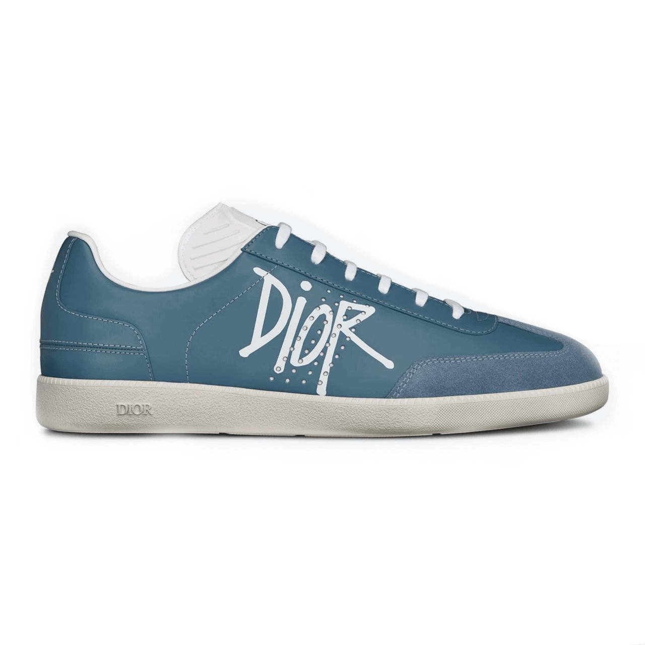 D*or b01 sneaker blue smooth calfskin and suede with D*or and shawn signature - cd57