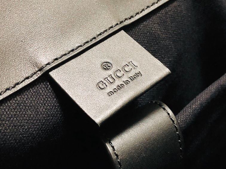 G*u*i canvas gg backpack in black for men - gbc28