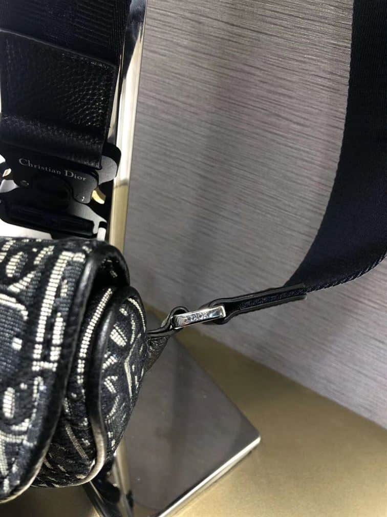 blue D*or oblique kasuri jacquard