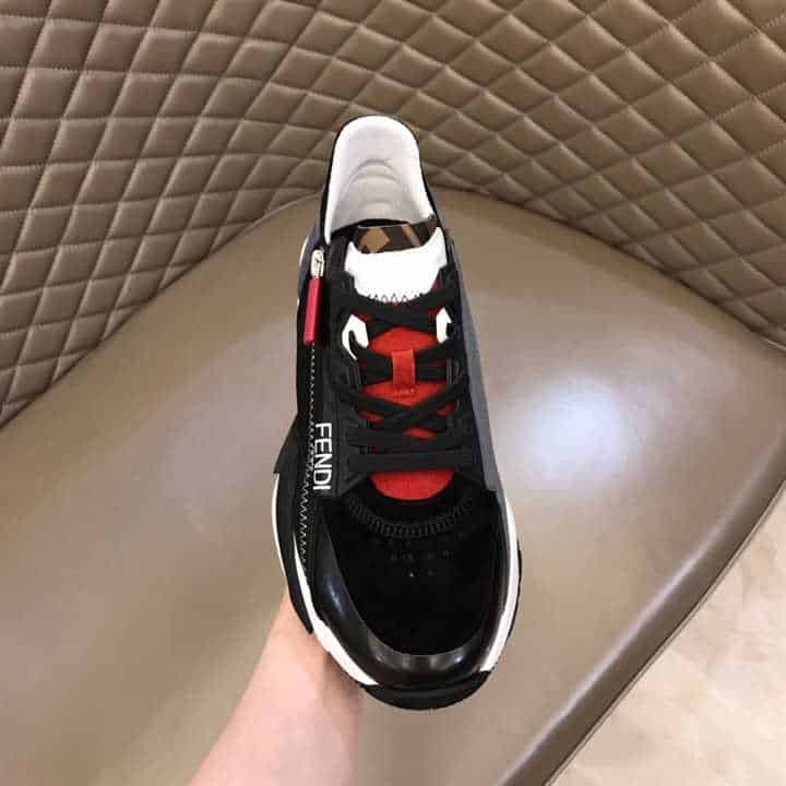 F**di chunky lace-up trainers black - fd19