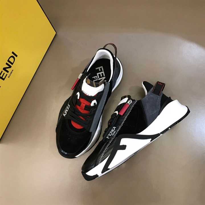 F**di chunky lace-up trainers black - fd19