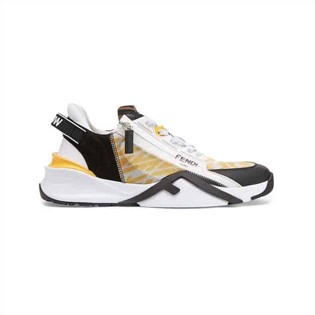 F**di flow yellow nylon low tops sneakers - fd01
