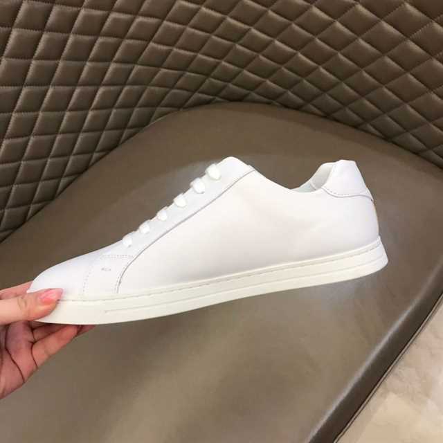 F**di monster eyes low-top trainers sneakers in white - fd06