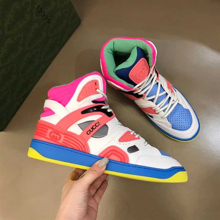 G*u*i basket sneakers white demetra - gc069