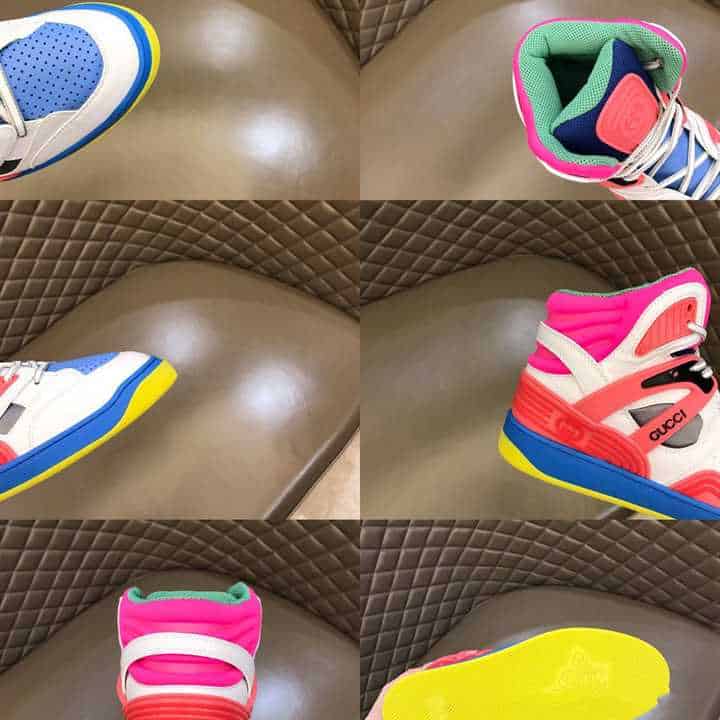 G*u*i basket sneakers white demetra - gc069