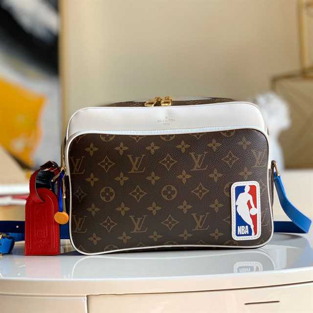 l0*is V*t0n lv x nba nil messenger bag monogram canvas m45584