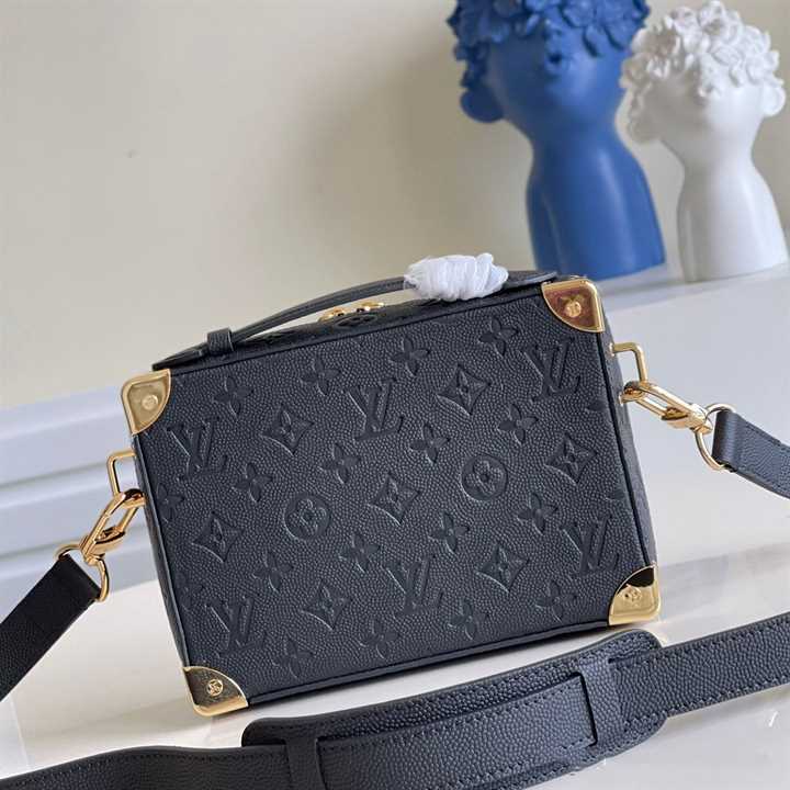 m45785 l0*is V*t0n x nba handle trunk monogram coated canvas textile lining in black