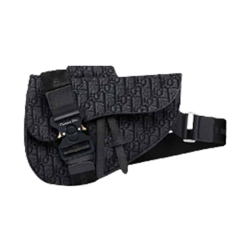saddle bag black D*or oblique jacquard