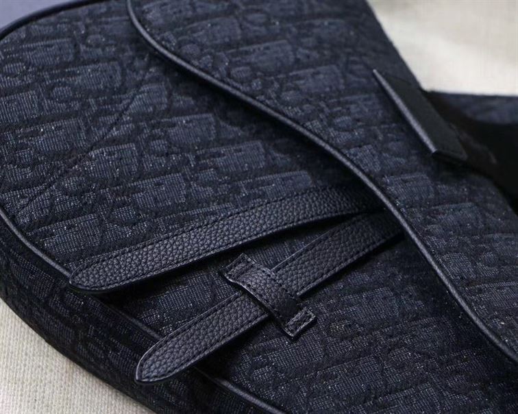 saddle bag black D*or oblique jacquard