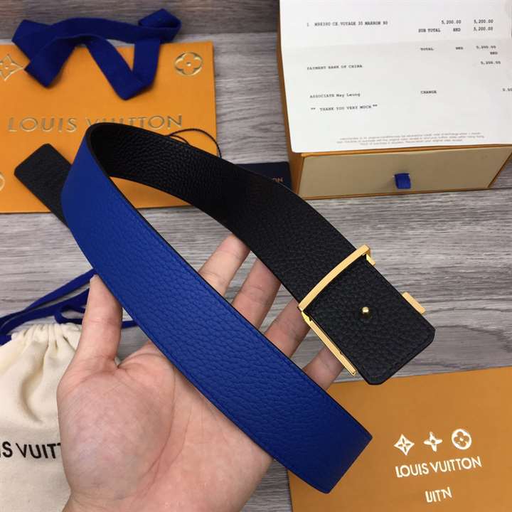 l0*is V*t0n optic 40mm reversible belt blue/black - b78