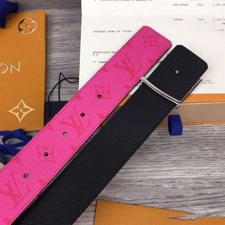 l0*is V*t0n initiales 40mm reversible belt pink - b81