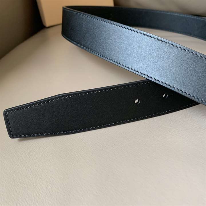 B**rry monogram motif leahther belt - b31