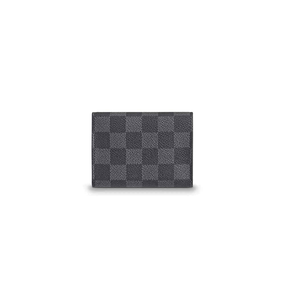 l0*is V*t0n envelope carte de visite damier graphite canvas n63338 - rrg048