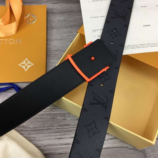 l0*is V*t0n initiales 40mm reversible monogram canvas belt - b90