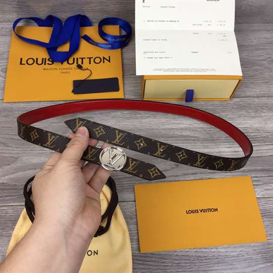 LV CIRCLE REVERSIBLE BELT - B146