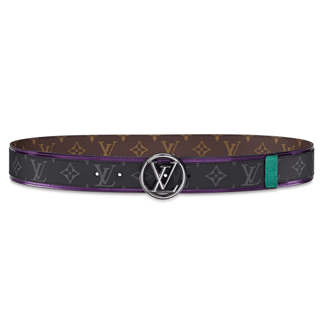 l0*is V*t0n lv circle 40mm belt monogram eclipse canvas - b143