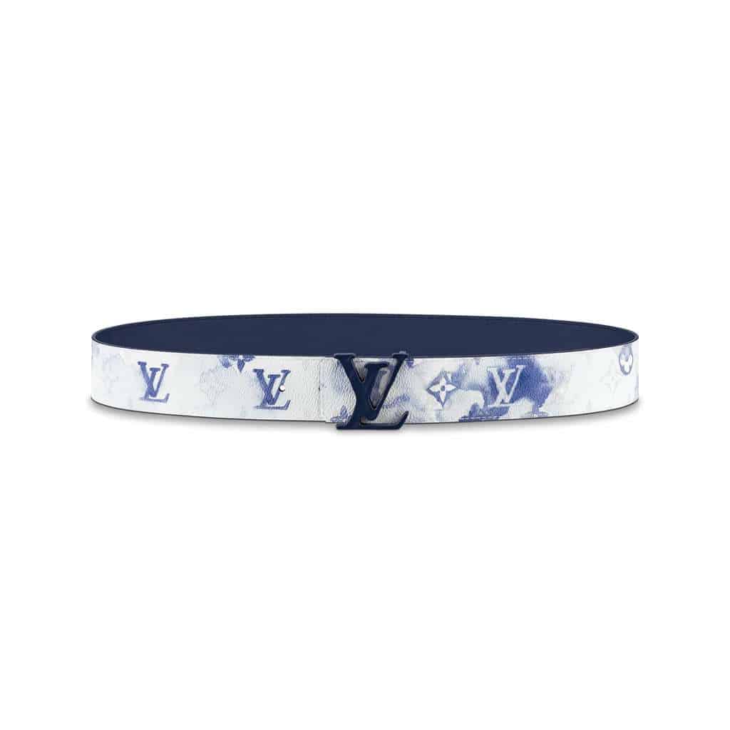 l0*is V*t0n shape 40mm reversible belt watercolor blue - b80