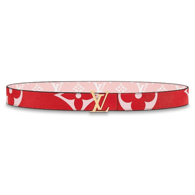 l0*is V*t0n women's iconic 30mm reversible belt red - b145