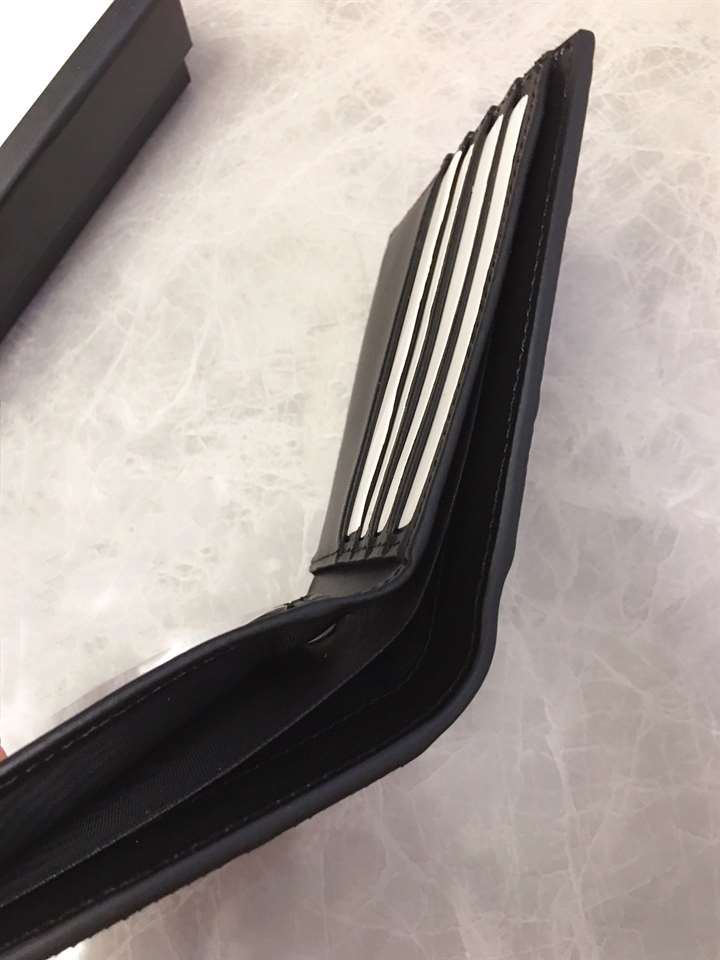 ebay G*u*i men's black gg embossed leather wallet - wgr038