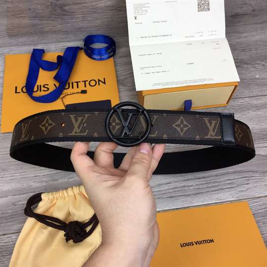 l0*is V*t0n monogram belt - b144